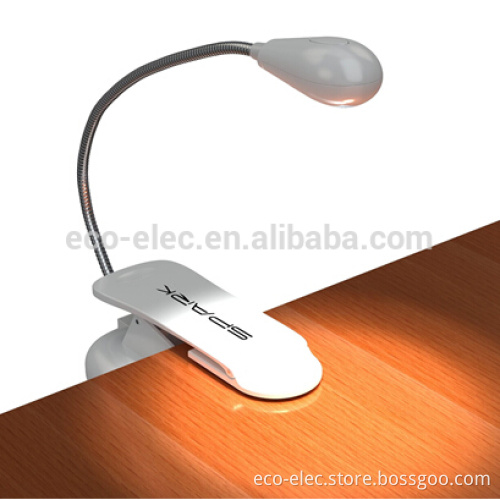Rechargeable Book light 2 Led Ebook Mini Flexible Bright Clip Reader Reading Lamp Desk Kindle Kids Night Lamp